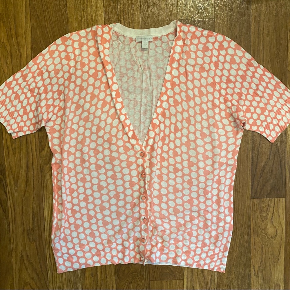 EUC New York & Company Short Sleeve Cardigan